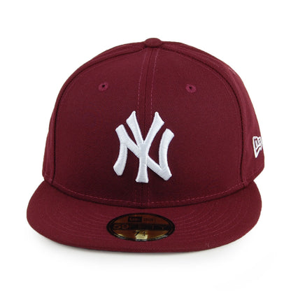 New Era 59FIFTY New York Yankees Baseball Cap - MLB League Essential - Kastanienbraun-Weiß