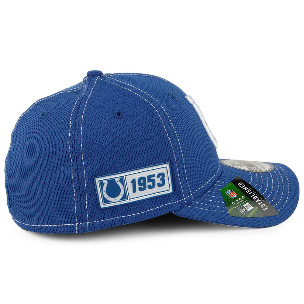 New Era 39THIRTY Indianapolis Colts Baseball Cap - NFL Onfield Road - Blau