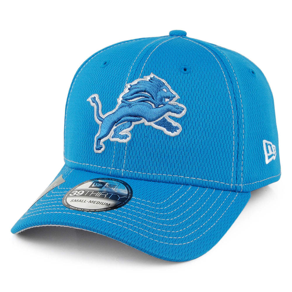 New Era 39THIRTY Detroit Lions Baseball Cap - NFL Onfield Road - Blau