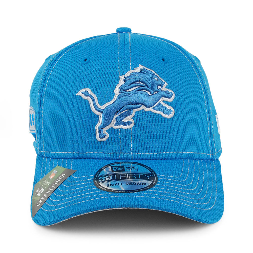 New Era 39THIRTY Detroit Lions Baseball Cap - NFL Onfield Road - Blau