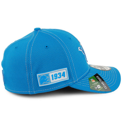 New Era 39THIRTY Detroit Lions Baseball Cap - NFL Onfield Road - Blau