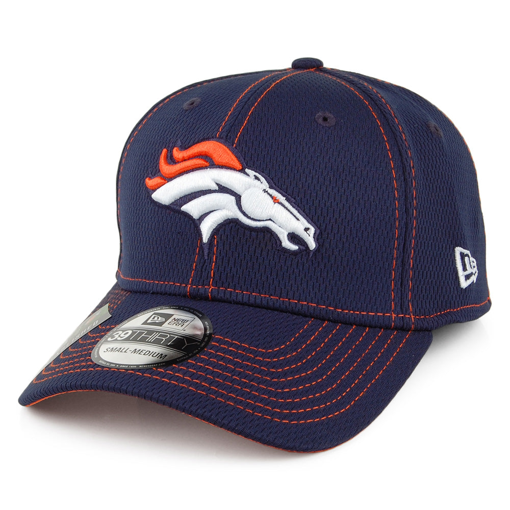 New Era 39THIRTY Denver Broncos Baseball Cap - NFL Onfield Road - Marineblau
