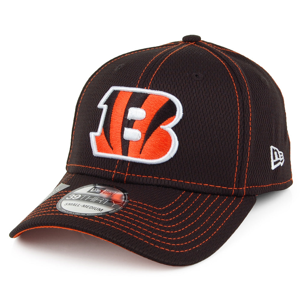 New Era 39THIRTY Cincinnati Bengals Baseball Cap - NFL Onfield Road - Schwarz