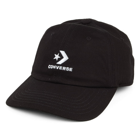 Converse Lock Up Baseball Cap aus Baumwolle - Schwarz