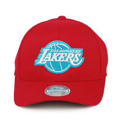 Mitchell & Ness L.A. Lakers Snapback Cap - Red/Teal - Rot