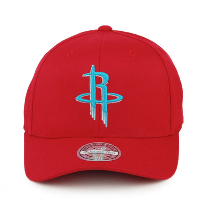 Mitchell & Ness Houston Rockets Snapback Cap - Red/Teal - Rot