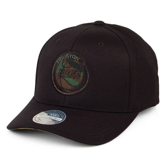 Mitchell & Ness Houston Rockets Snapback Cap - Camo Logo - Schwarz