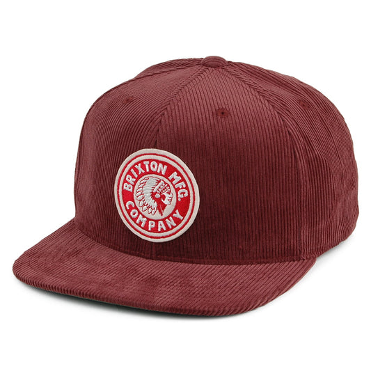 Brixton Rival Kord Snapback Cap - Kastanienbraun