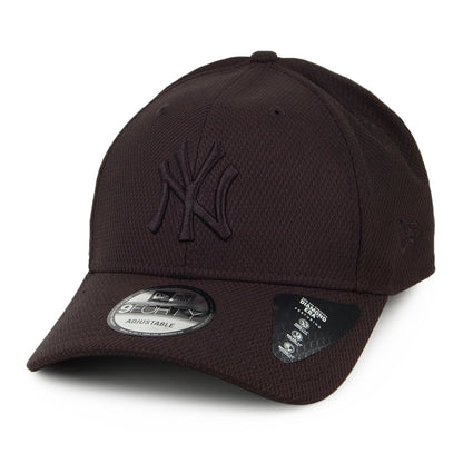 New Era 9FORTY New York Yankees Baseball Cap - MLB Mono Team Colour - Schwarz