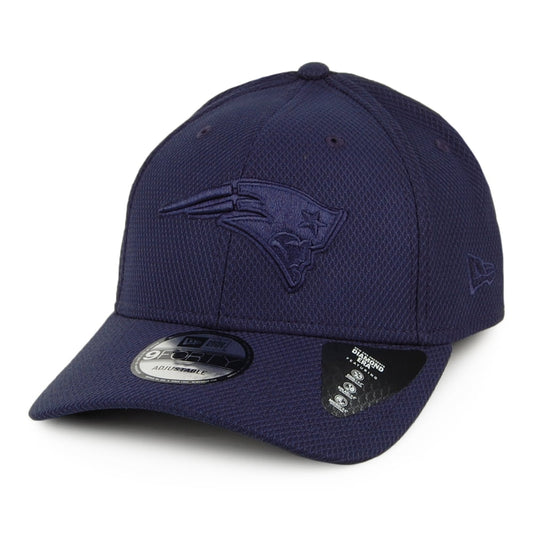 New Era 9FORTY New England Patriots Baseball Cap NFL Mono Team Colour - Marineblau