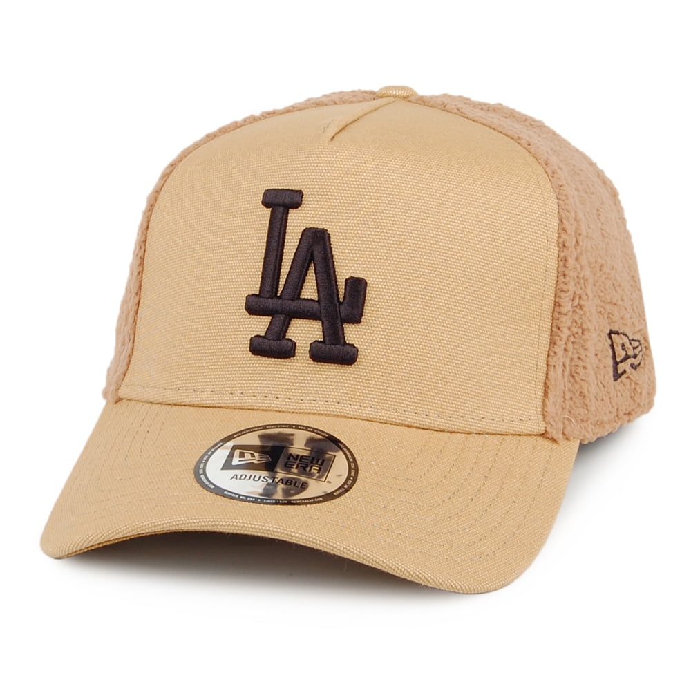 New Era L.A. Dodgers Trucker Cap - MLB Sherpa - Hellbraun