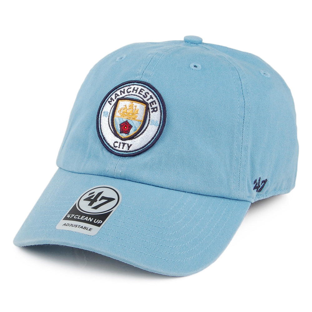 47 Brand Manchester City F.C. Baseball Cap - Clean Up - Hellblau