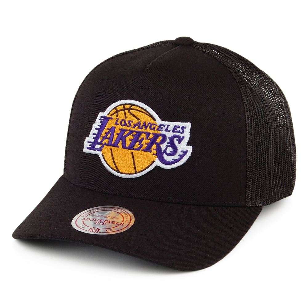 Mitchell & Ness L.A. Lakers Trucker Cap - Team Logo - Schwarz