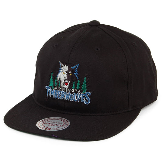 Mitchell & Ness Minnesota Timberwolves Snapback Cap - Team Logo Deadstock - Schwarz