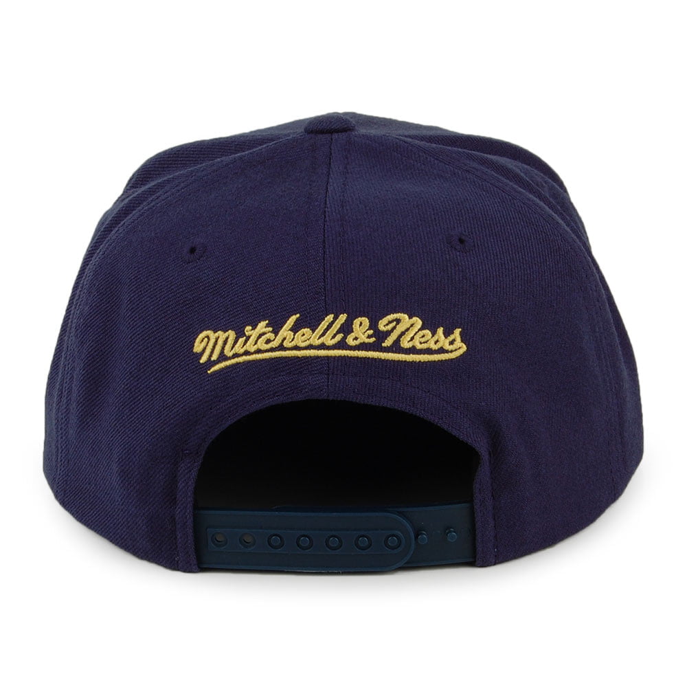 Mitchell & Ness Michigan Wolverines Snapback Cap - Core Wool Solid - Marineblau