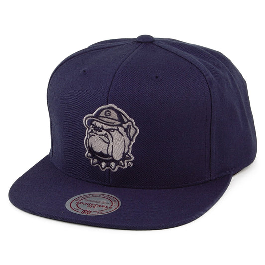 Mitchell & Ness Georgetown Hoyas Baseball Cap - Core Wool Solid - Marineblau
