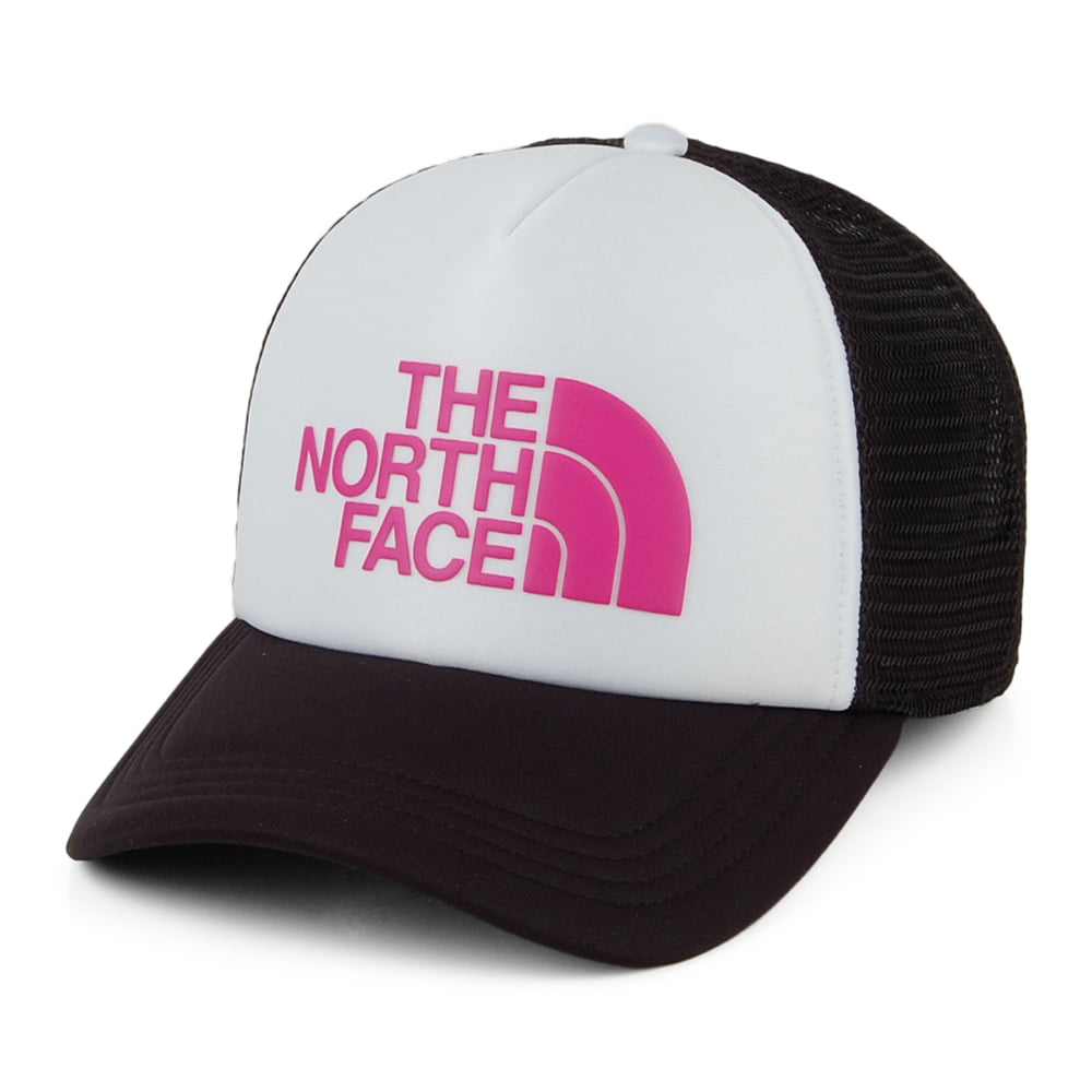 The North Face TNF Logo Deep Fit Trucker Cap - Pink-Weiß
