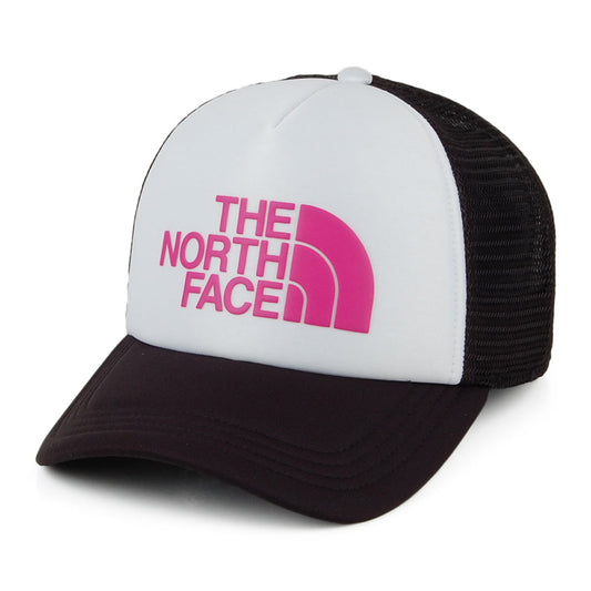 The North Face TNF Logo Deep Fit Trucker Cap - Pink-Weiß