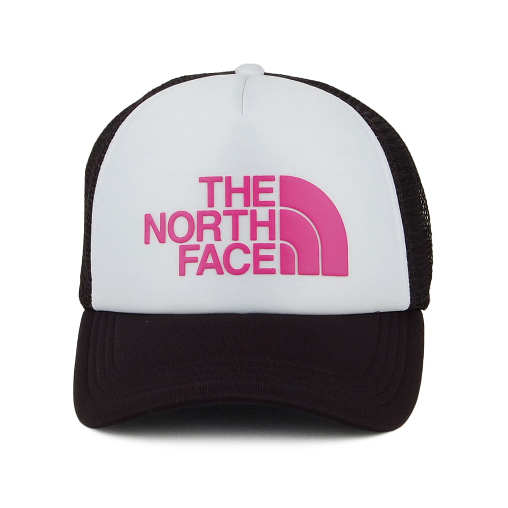 The North Face TNF Logo Deep Fit Trucker Cap - Pink-Weiß
