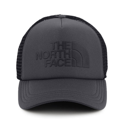 The North Face TNF Logo Deep Fit Trucker Cap - Grau-Schwarz