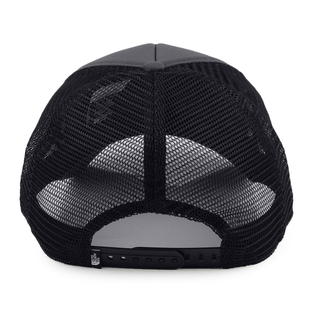 The North Face TNF Logo Deep Fit Trucker Cap - Grau-Schwarz
