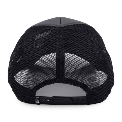 The North Face TNF Logo Deep Fit Trucker Cap - Grau-Schwarz