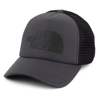 The North Face TNF Logo Deep Fit Trucker Cap - Grau-Schwarz