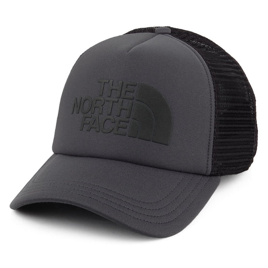 The North Face TNF Logo Deep Fit Trucker Cap - Grau-Schwarz
