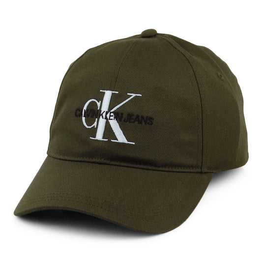 Calvin Klein Jeans Monogram Baseball Cap - Olivgrün