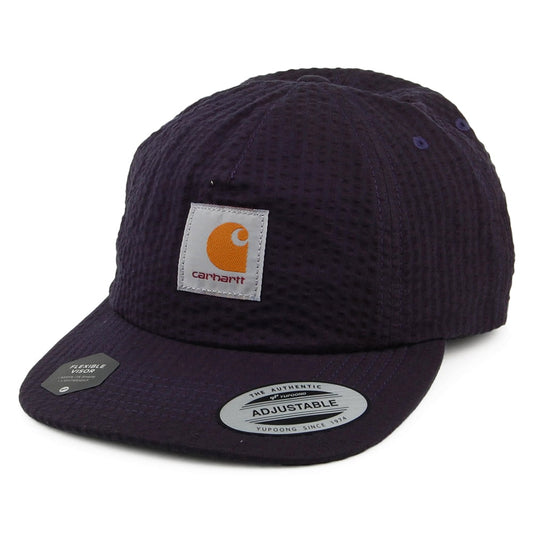 Carhartt WIP Southfield Seersucker Strapback Cap aus Baumwolle - Marineblau