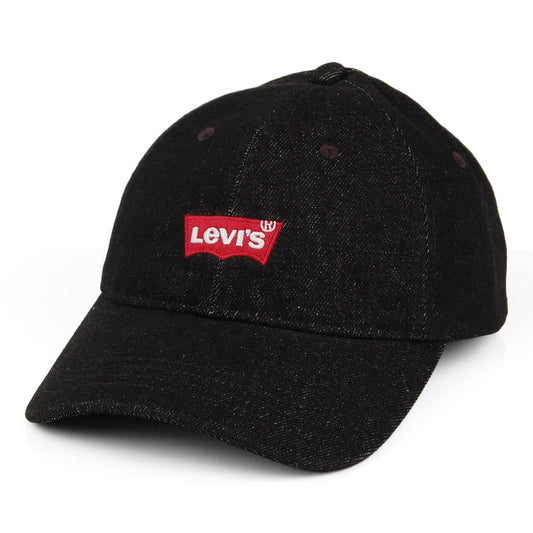 Levi's Mid Batwing Denim Baseball Cap - Schwarz