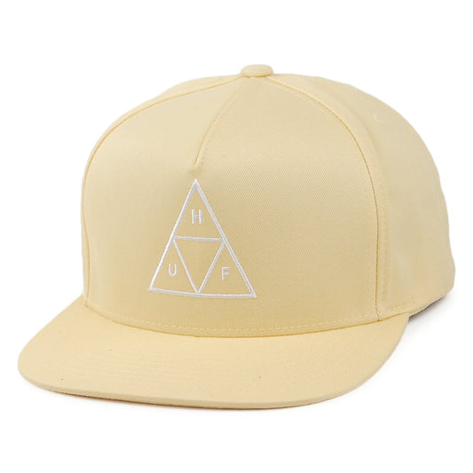 HUF Triple Triangle Snapback Cap - Zitronengelb
