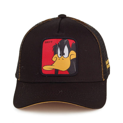 Capslab Daffy Duck Trucker Cap - Looney Tunes - Grau-Schwarz