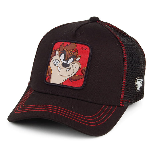 Capslab Taz Trucker Cap - Looney Tunes - Schwarz-Rot