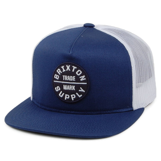 Brixton Oath III Trucker Cap - Blau-Weiß