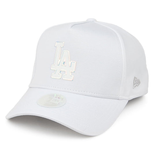 New Era Damen A-Frame L.A. Dodgers Baseball Cap - MLB Iridescent Logo - Weiß