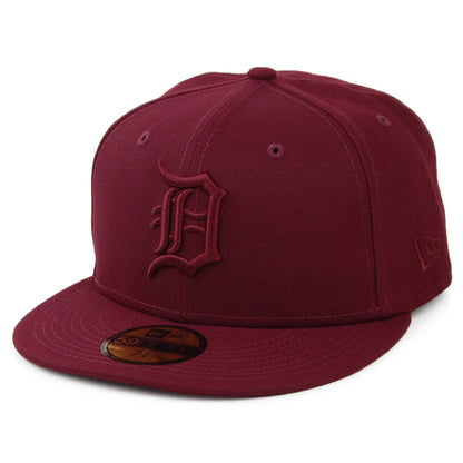 New Era 59FIFTY Detroit Tigers Baseball Cap - MLB Essential - Burgunderrot