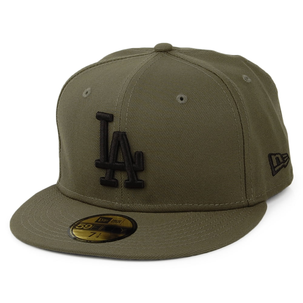 New Era 59FIFTY L.A. Dodgers Baseball Cap MLB Essential - Olivgrün