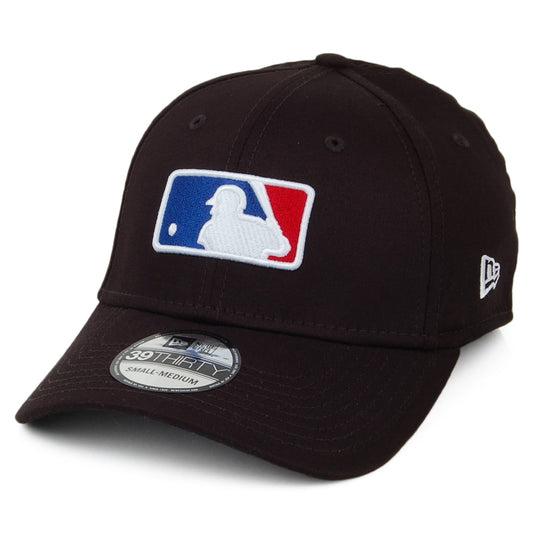 New Era 39THIRTY Baseball Cap MLB League Shield - Schwarz
