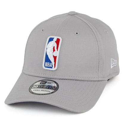 New Era 39THIRTY Baseball Cap NBA League Shield - Grau