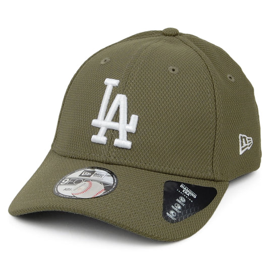 New Era 9FORTY L.A. Dodgers Baseball Cap - MLB Diamond Era Essential - Olivgrün