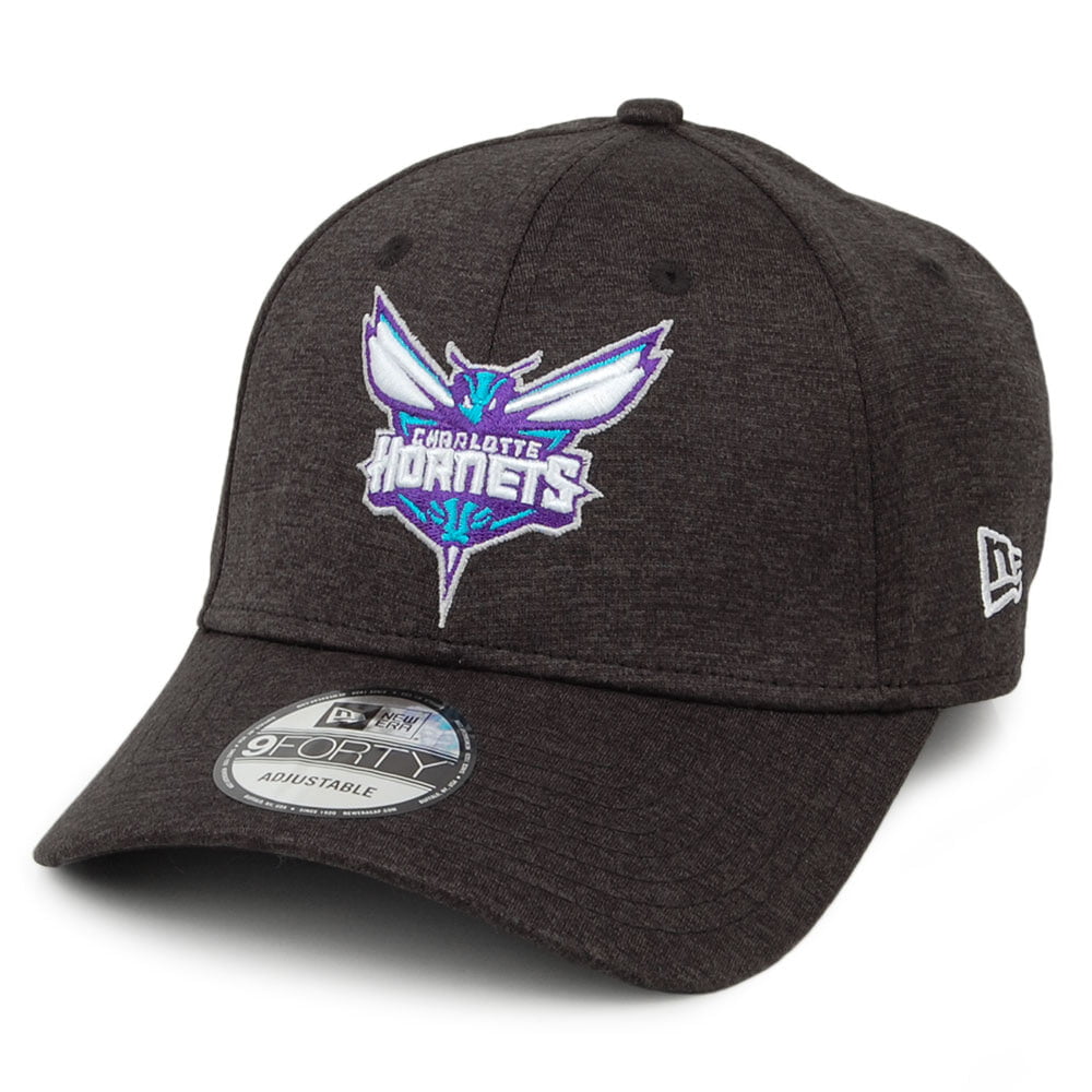 New Era 9FORTY Charlotte Hornets Baseball Cap - NBA Shadow Tech - Schwarz