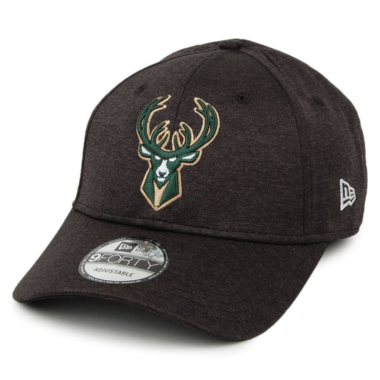 New Era 9FORTY Milwaukee Bucks Baseball Cap - NBA Shadow Tech - Schwarz