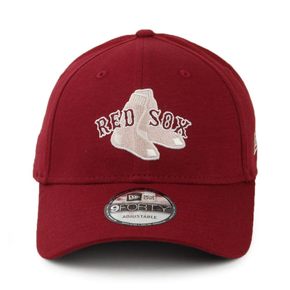 New Era 9FORTY Boston Red Sox Baseball Cap - Vintage MLB - Burgunderrot