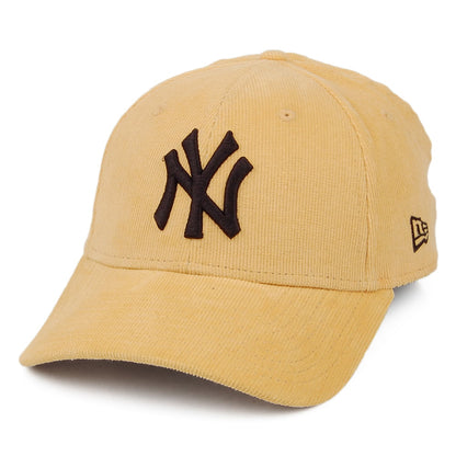 New Era 9FORTY New York Yankees Baseball Cap - MLB Corduroy - Gelb
