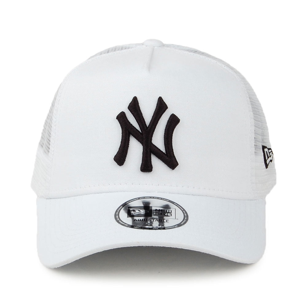 New Era 9FORTY A-Frame New York Yankees Trucker Cap MLB Essential - Weiß-Schwarz