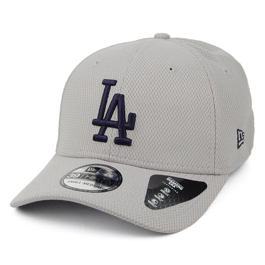 New Era 39THIRTY L.A. Dodgers Baseball Cap - MLB Diamond Era Essential - Grau