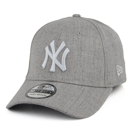 New Era 39THIRTY New York Yankees Baseball Cap MLB Heather - Grau
