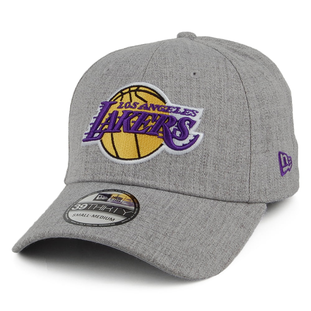 New Era 39THIRTY L.A. Lakers Baseball Cap - NBA Heather - Grau