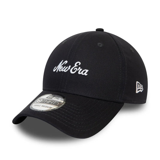 New Era 39THIRTY Baseball Cap - Cursive Logo - Marineblau